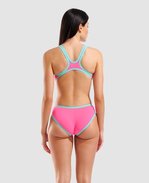 Costume Donna Arena One Biglogo Shocking Pink/Water