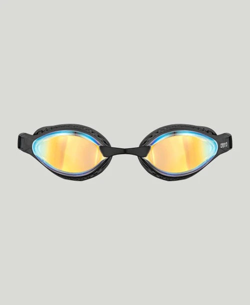 Occhialini Nuoto Specchiati Arena Air Speed Mirror Yellow Copper Black