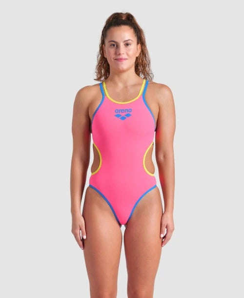 Costume Donna Arena One Double Cross Back Shocking Pink
