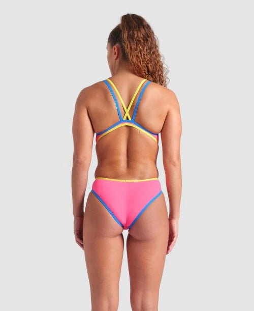 Costume Donna Arena One Double Cross Back Shocking Pink