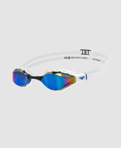 Occhialini Nuoto Specchiati Arena Air Sonic Mirror Blue-White