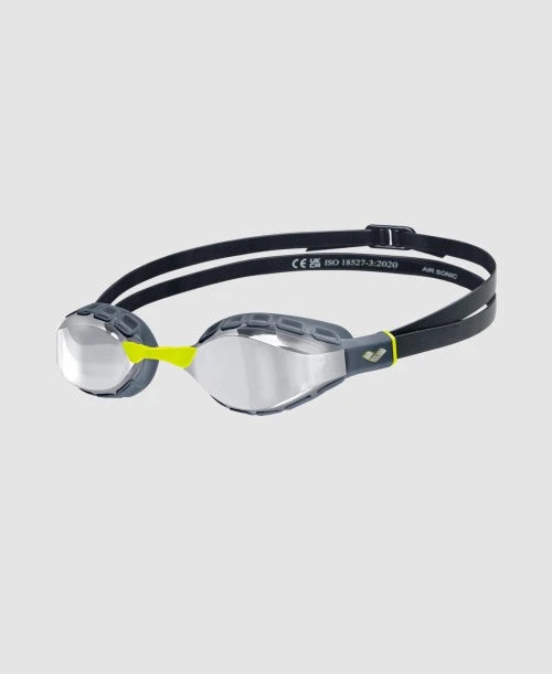 Occhialini Nuoto Specchiati Arena Air Sonic Mirror Silver Anthracite