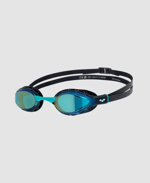 Occhialini Nuoto Specchiati Arena Air Sonic Mirror Aqua-Black