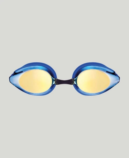 Occhialini Nuoto Bambini Arena Tracks Junior Mirror Blue-Yellow Copper Blue