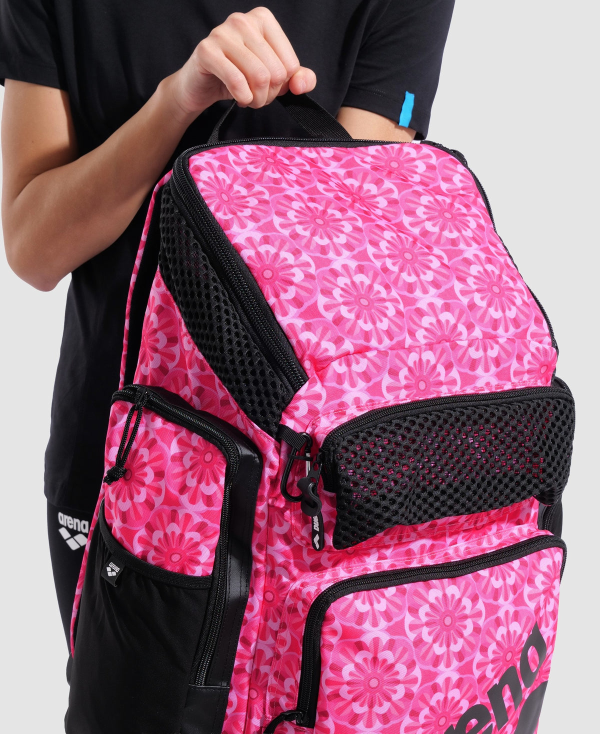 Zaino Arena One Go Backpack 45L Floral Pink