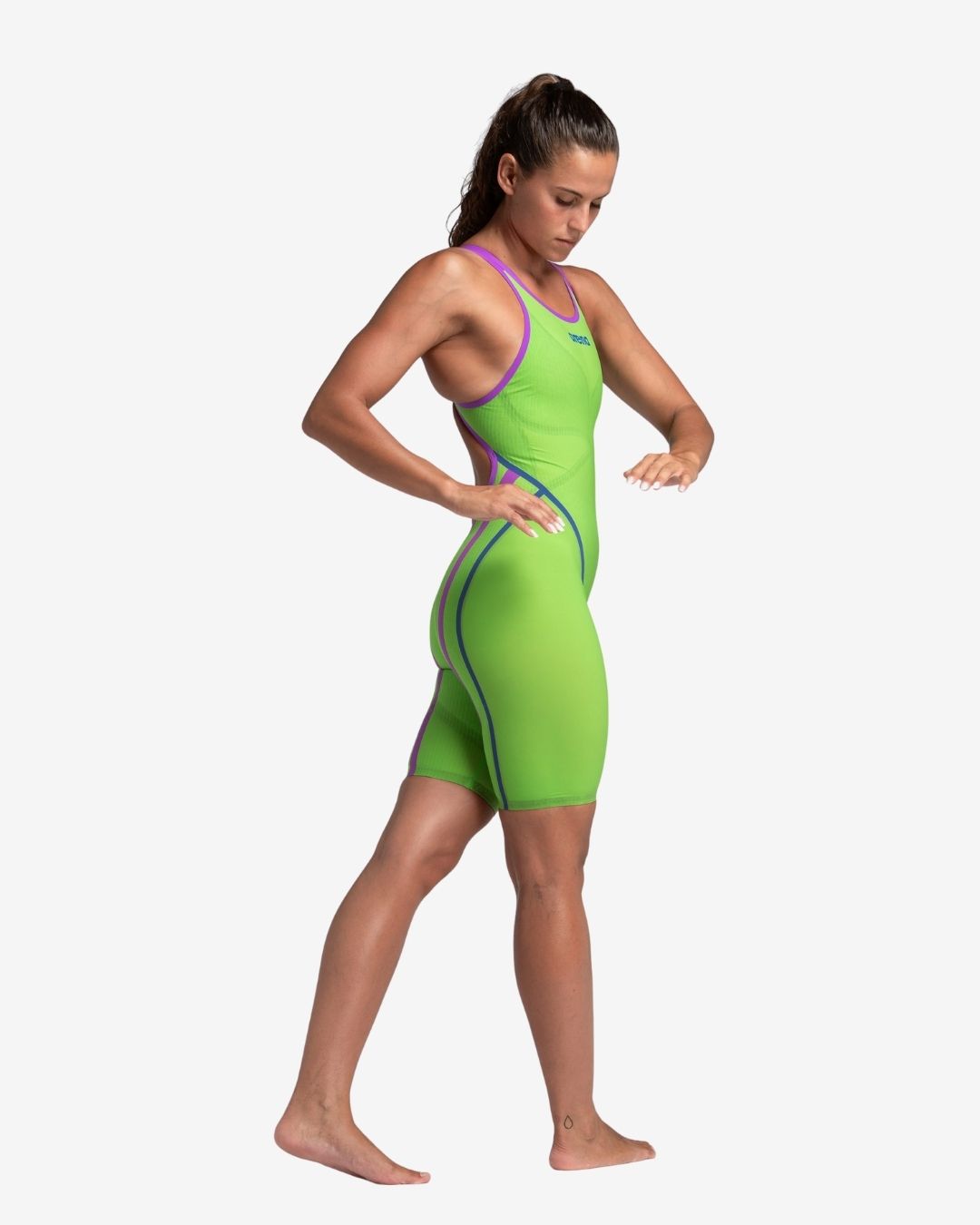 Costume Da Gara Arena Powerskin Primo OpenBack Emerald Boa