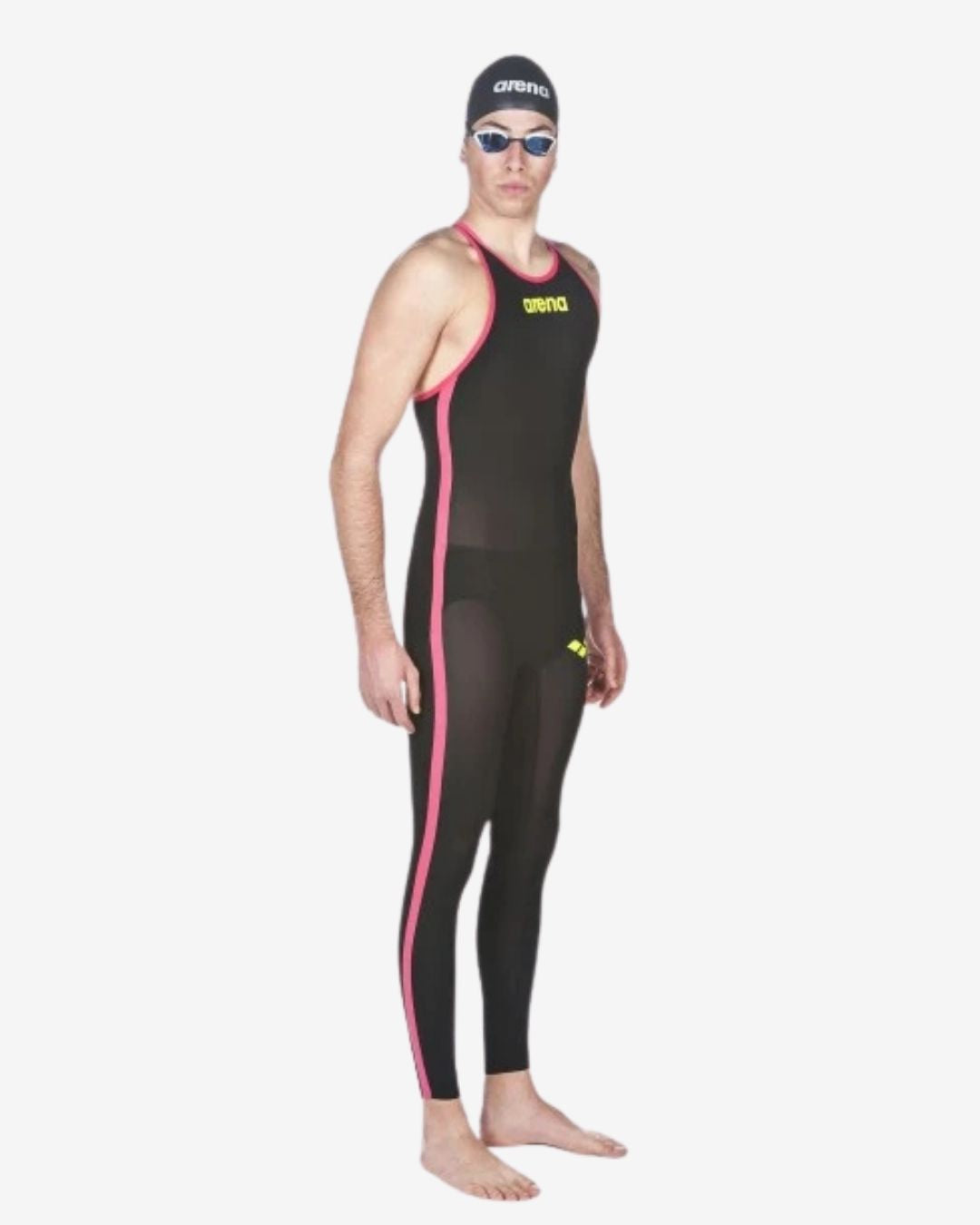 Costume Da Gara Arena Powerskin R-EVO+ Open Water Uomo Chiuso Dietro Black