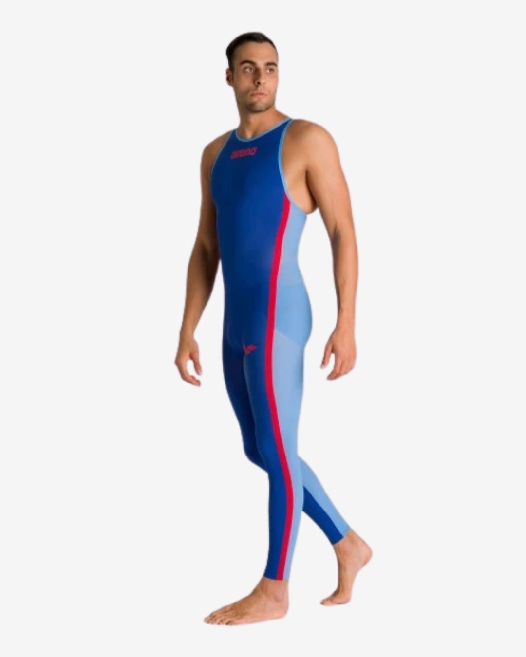 Costume Da Gara Arena Powerskin R-EVO+ Open Water Uomo Chiuso Dietro Ocean Blue