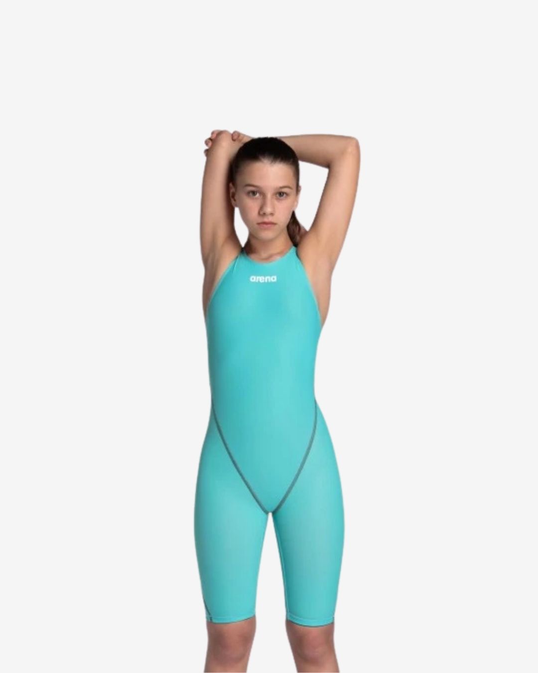 Costume Da Gara Arena Powerskin ST Next Junior OpenBack Ragazza Aquamarine