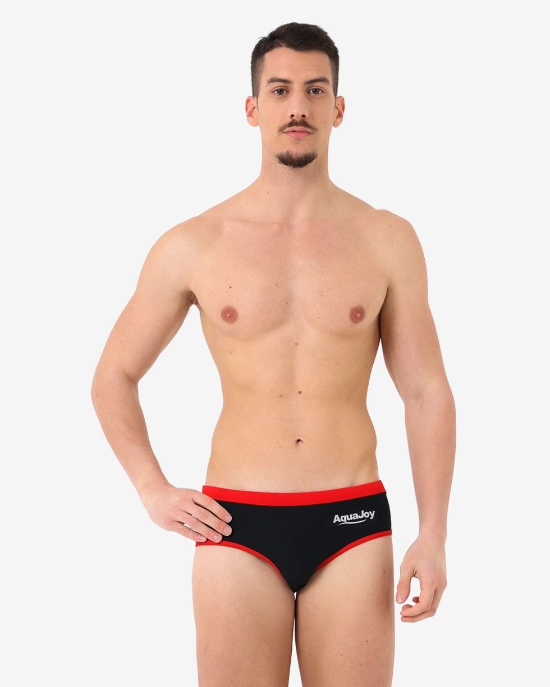 Costume Uomo Slip mod. Nero/Rosso