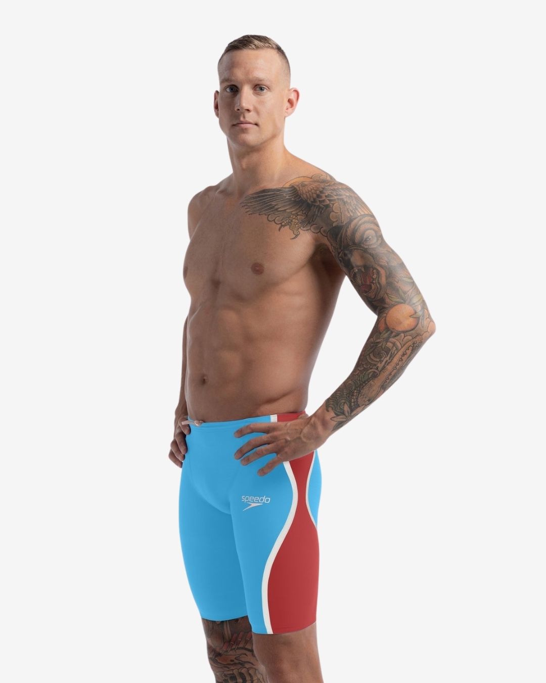 Costume Da Gara Speedo Fastskin LZR Pure Intent 2.0 Uomo Jammer Picton Blue/Flame Red