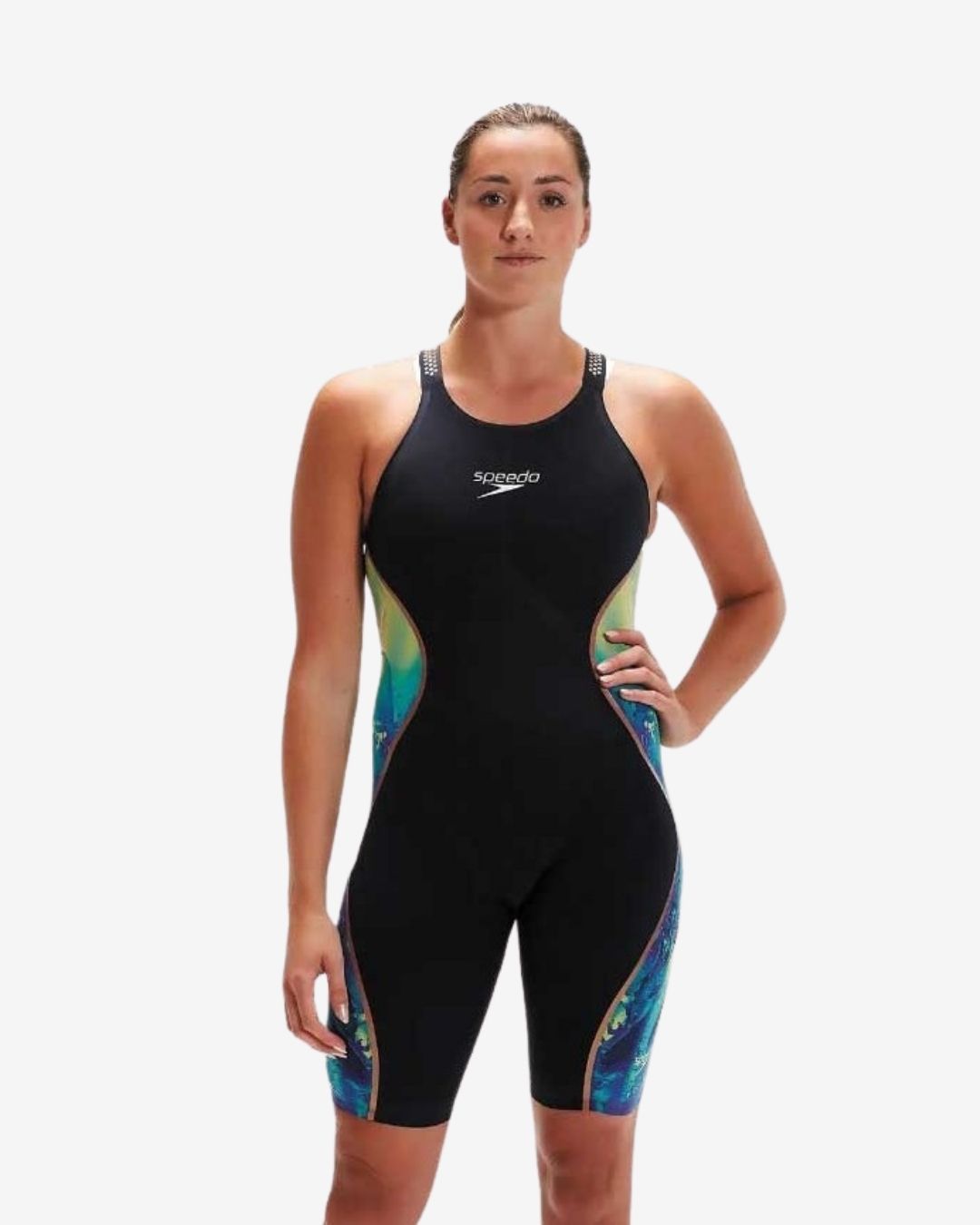 Costume Da Gara Donna Speedo Fastskin LZR Pure Intent OpenBack Blu