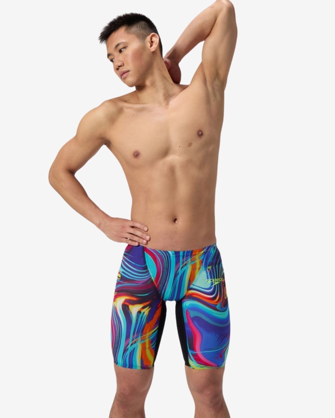 Costume Da Gara Speedo Fastskin LZR Pure Valor 2.0 Uomo Jammer Black/Molten Blur Nero Fantasia