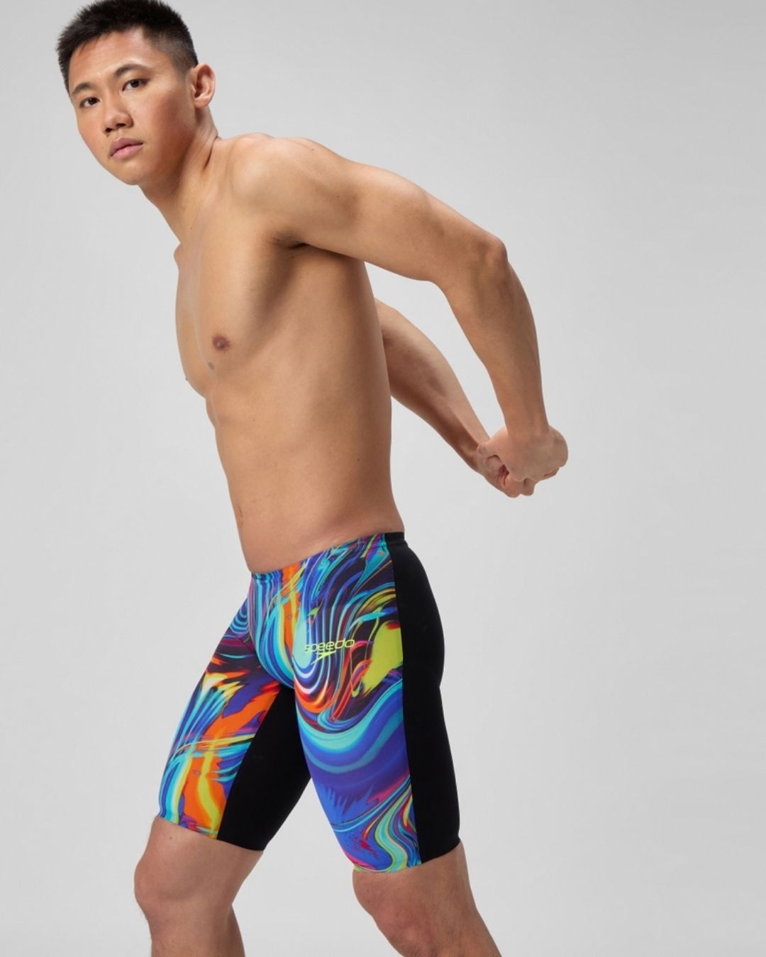 Costume Da Gara Speedo Fastskin LZR Pure Valor 2.0 Uomo Jammer Black/Molten Blur Nero Fantasia