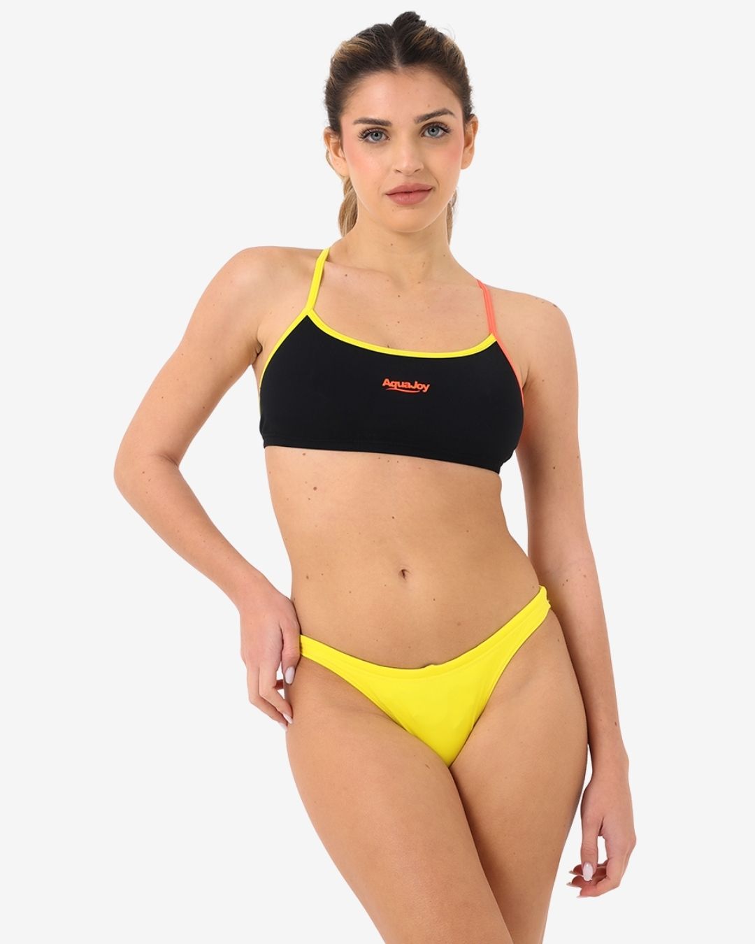 Costume Donna Bikini Corpetto mod. Nero/Marigold