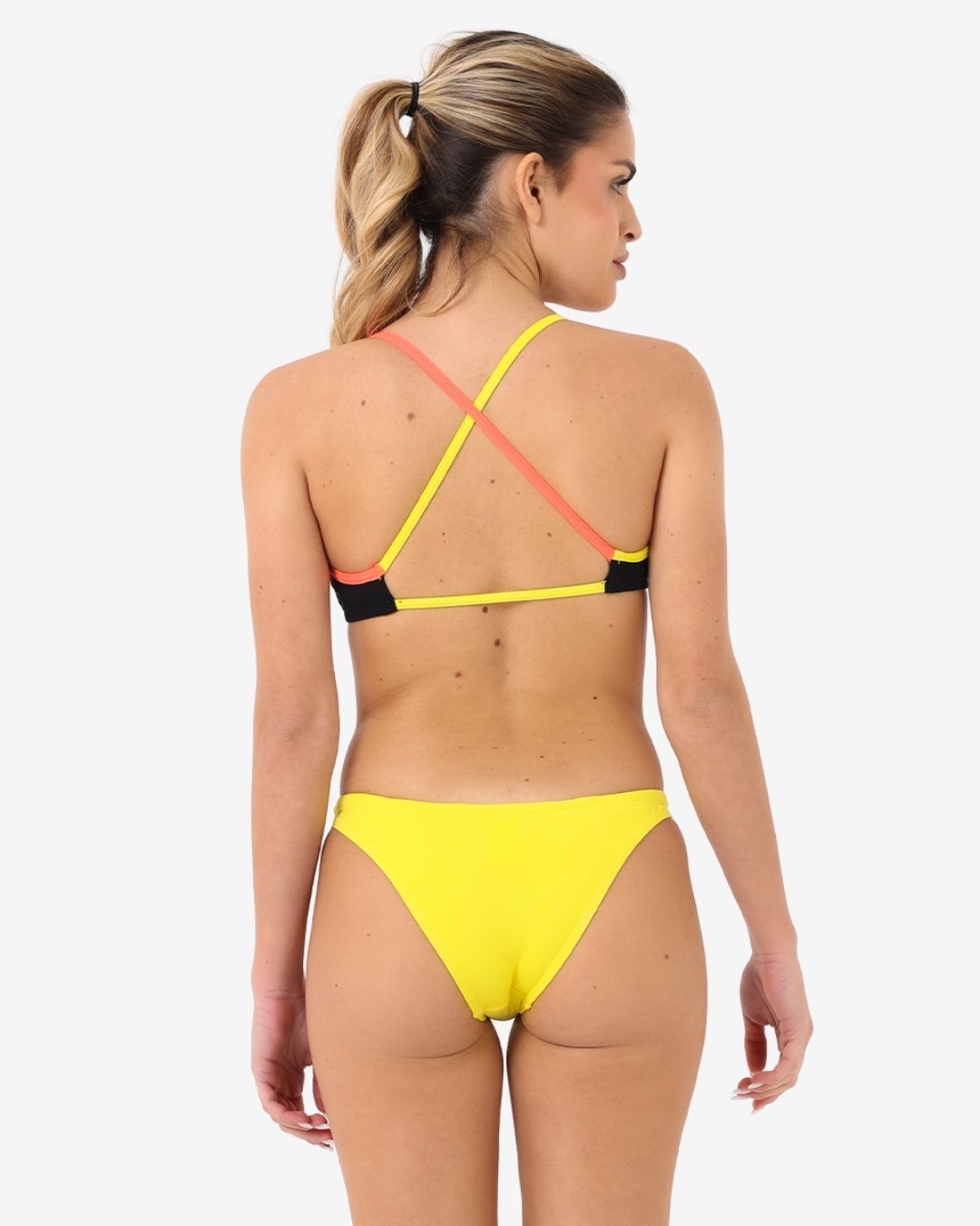 Costume Donna Bikini Corpetto mod. Nero/Marigold