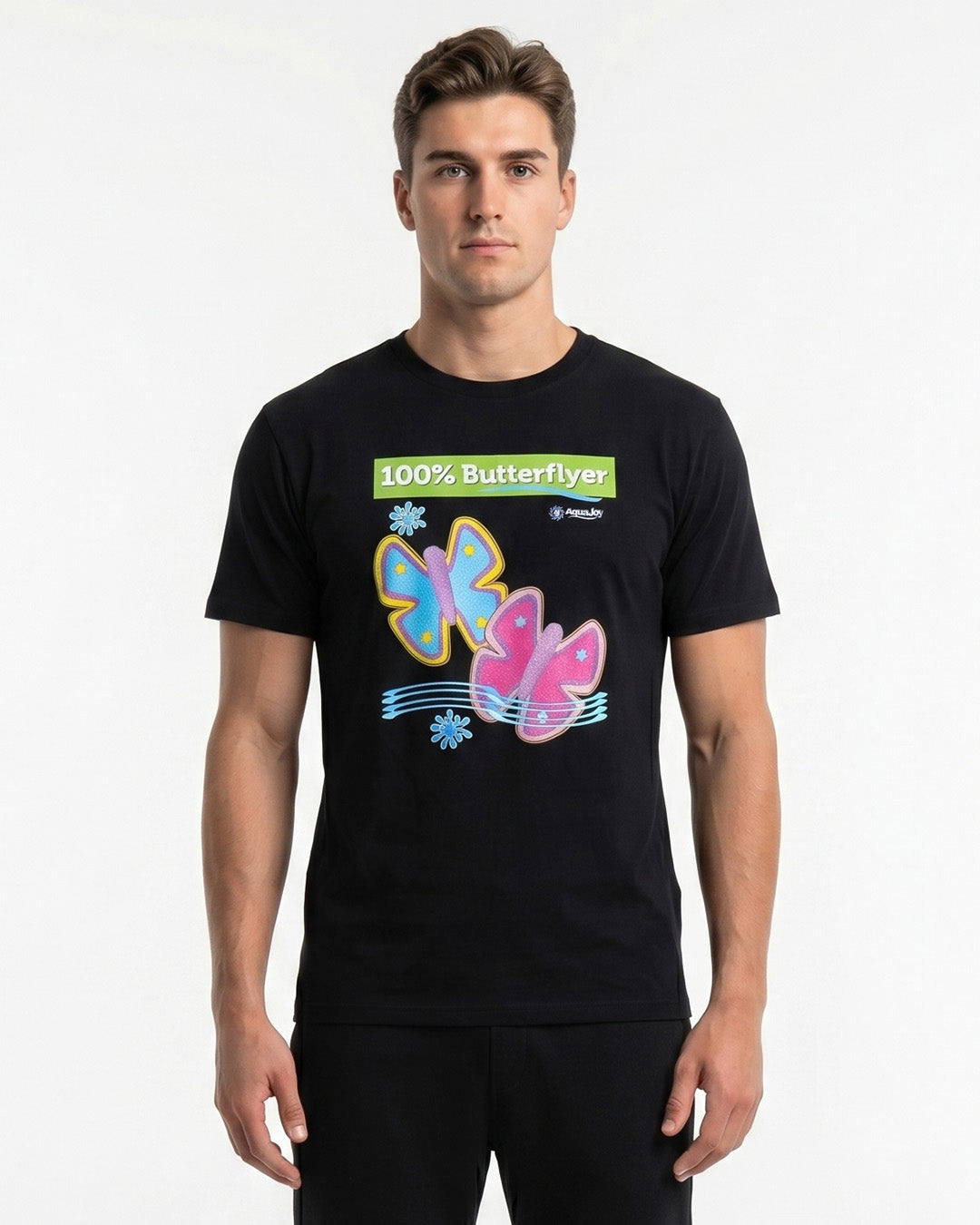 T-Shirt Aquajoy mod. Butterfly Black