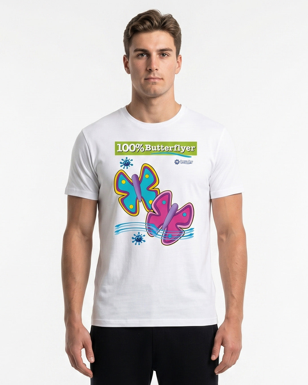 T-Shirt Aquajoy mod. Butterfly White