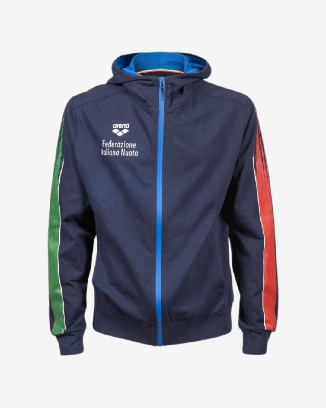 Felpa con Cappuccio Arena Unisex mod. Italia Dark Navy Blu
