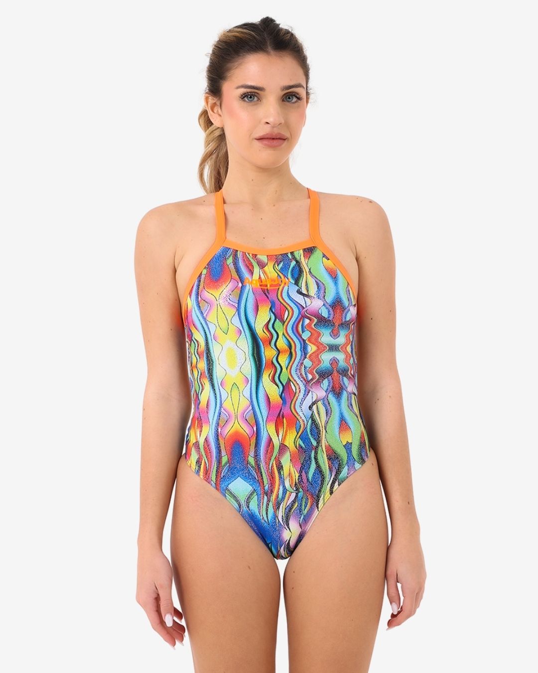 Costume Donna Nuoto Sincronizzato mod. Brillantinato Multicolor