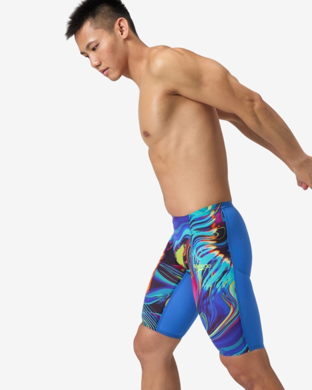 Costume Da Gara Speedo Fastskin LZR Pure Valor 2.0 Uomo Jammer Molten Blur/Cobalt Pop