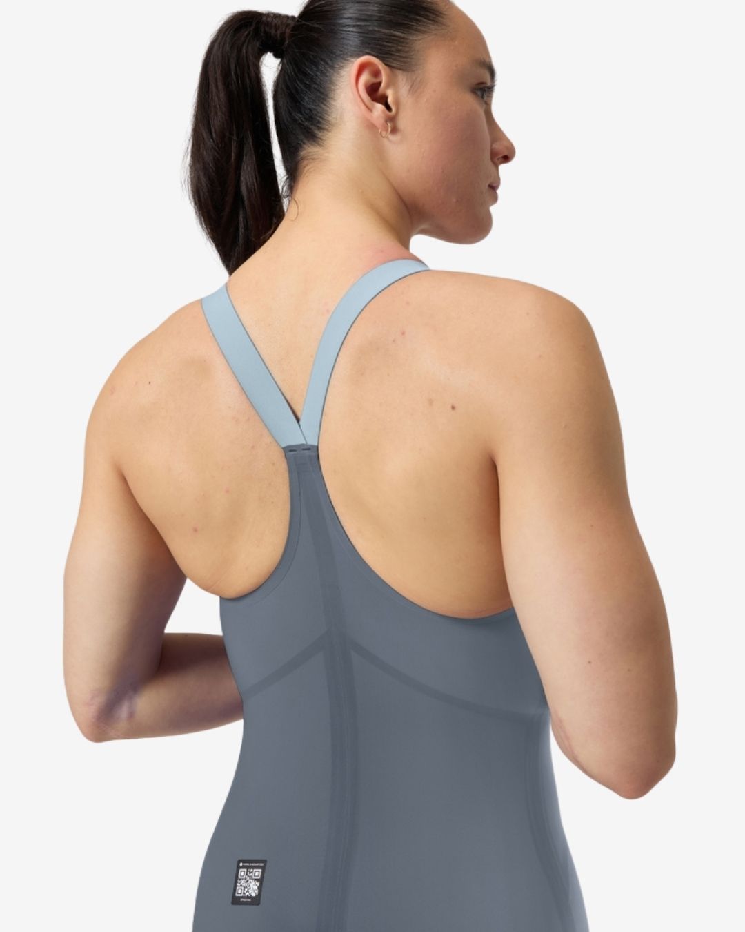 Costume Da Gara Donna Speedo Fastskin LZR Pure Valor 2.0 ClosedBack Grey/AcadiaBlue Grigio