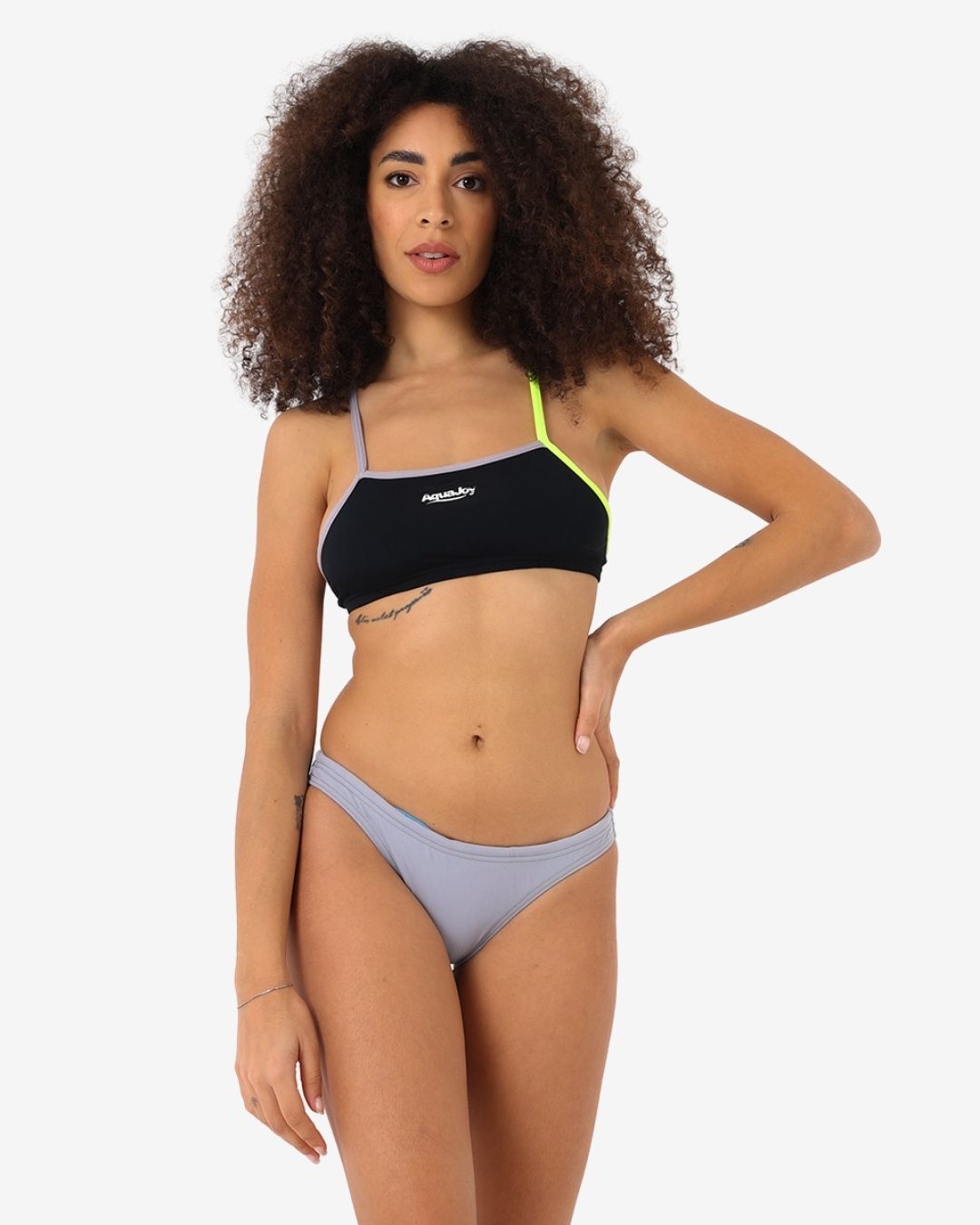 Costume Donna Bikini Corpetto mod. Nero/Mercurio