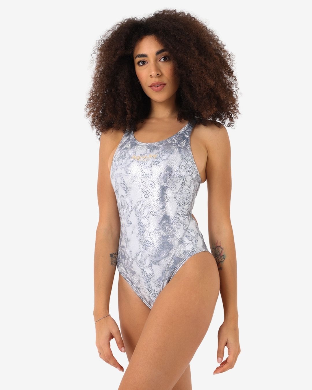 Costume Donna Nuoto Sincronizzato mod. Silver Skin Glitterato