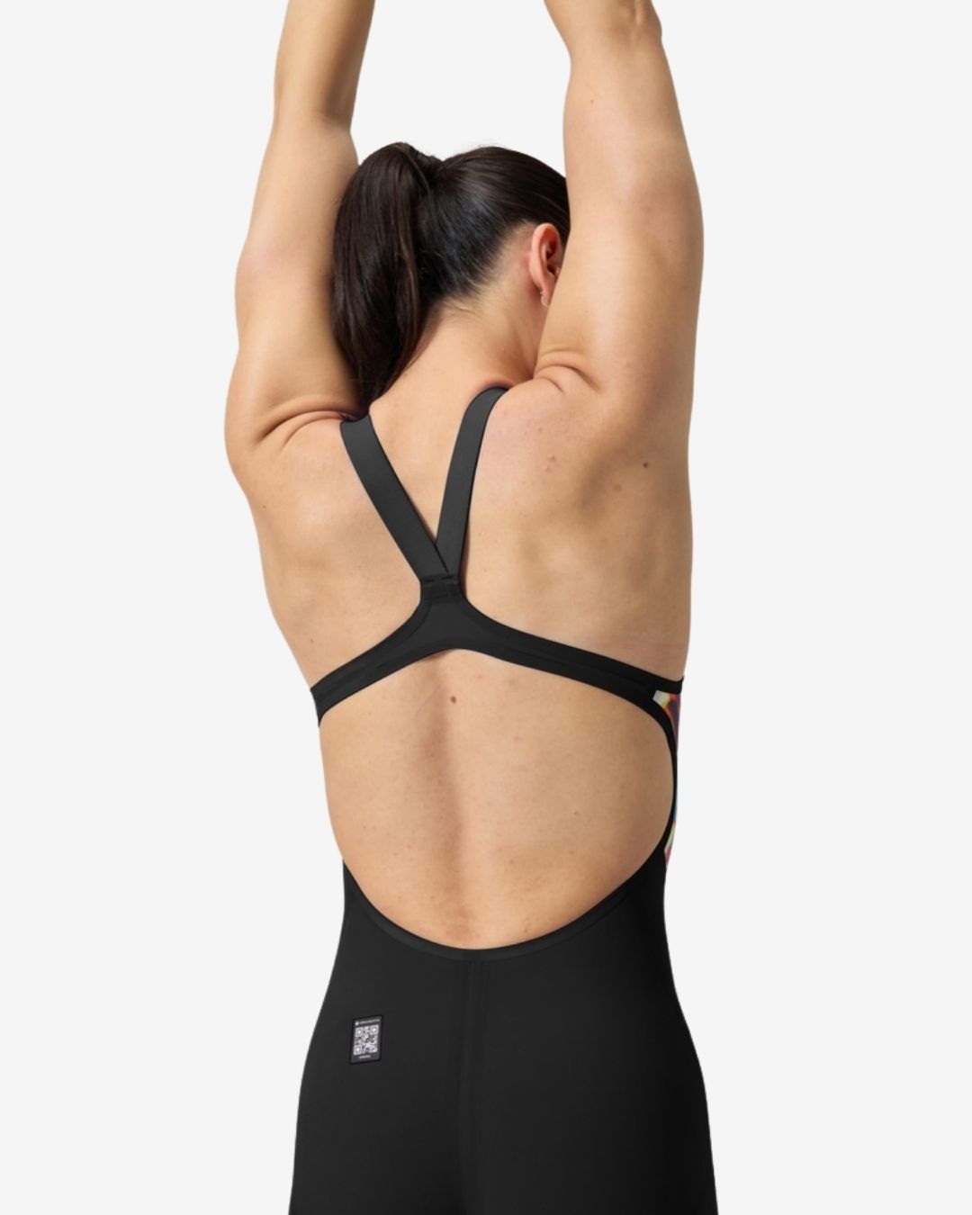 Costume Da Gara Donna Speedo Fastskin LZR Pure Valor 2.0 OpenBack Black/Molten Blur Nero Fantasia