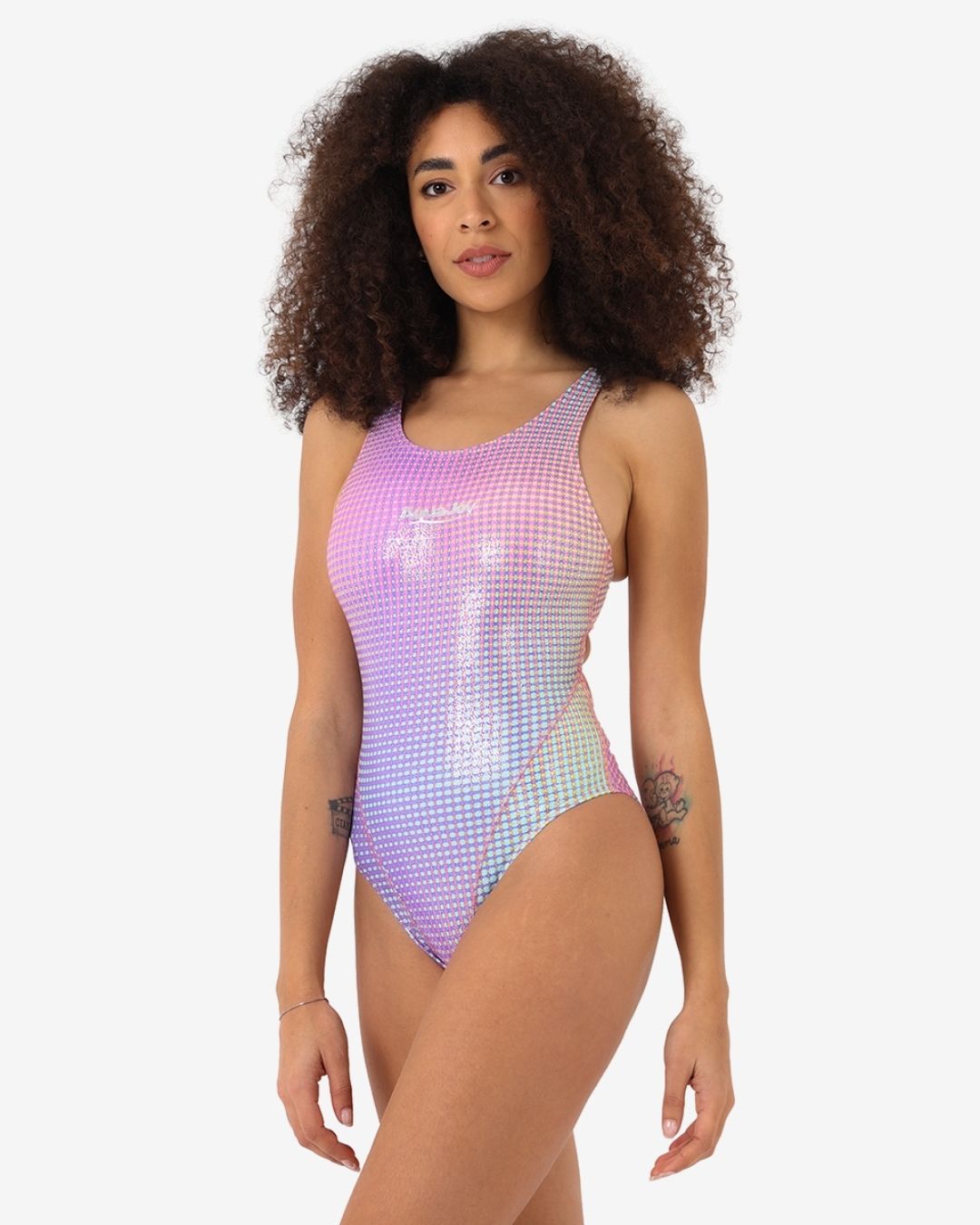 Costume Donna Nuoto Sincronizzato mod. Squares Glitterato