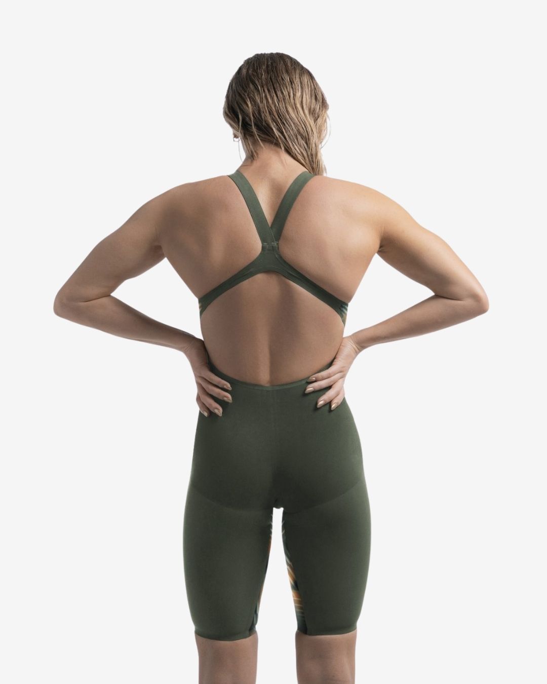 Costume Da Gara Donna Speedo Fastskin LZR Pure Valor 2.0 OpenBack Country Green Nectarine