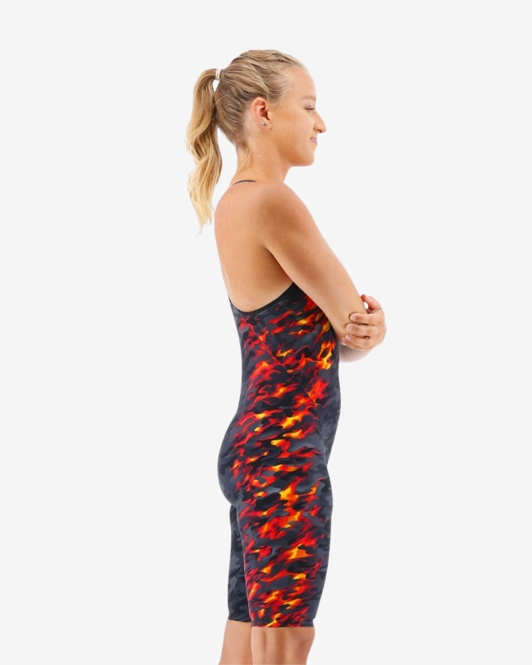 Costume Da Gara Donna Tyr Venzo Camo Fire ClosedBack Black