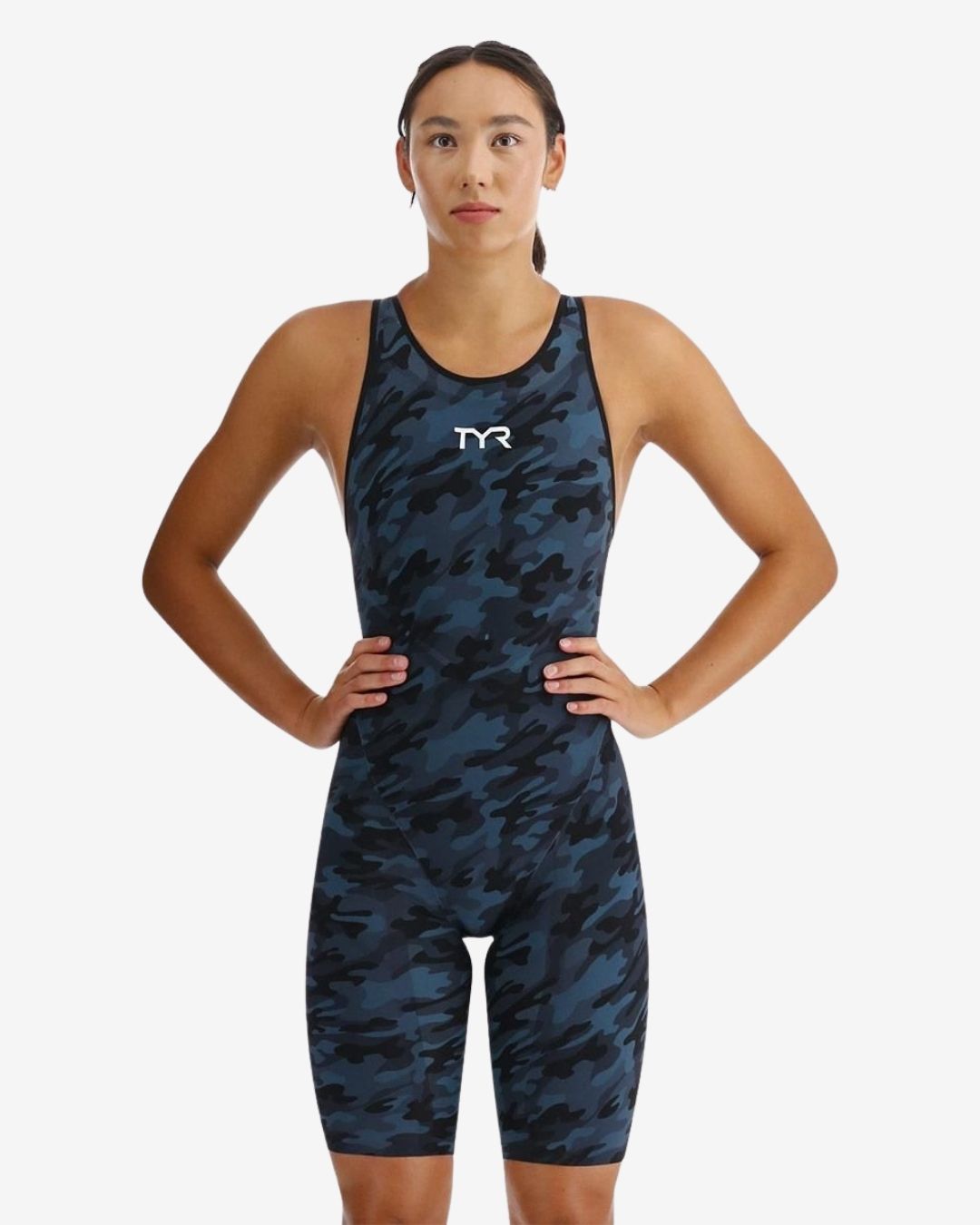 Costume Da Gara Donna Tyr Venzo Deep Teal OpenBack Black