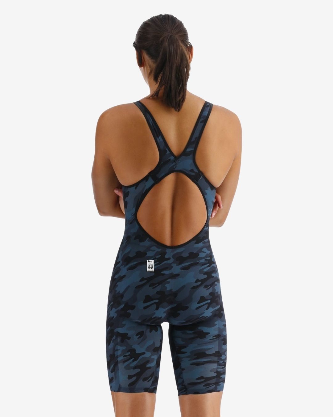 Costume Da Gara Donna Tyr Venzo Deep Teal OpenBack Black