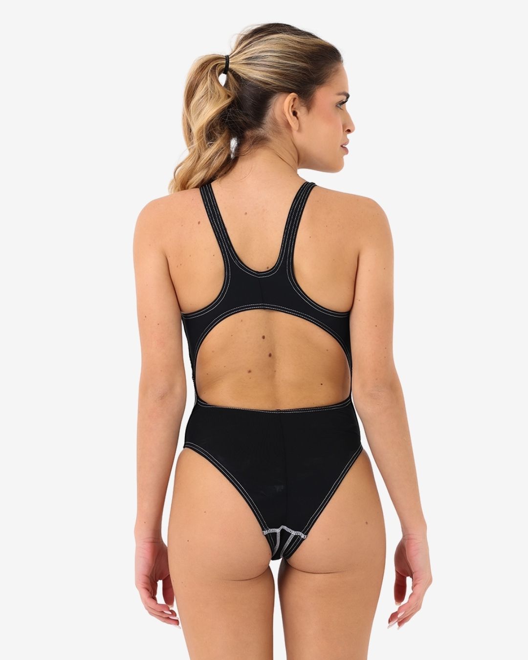 Costume Donna Olimpionico Bicolore mod. Nero/Nero