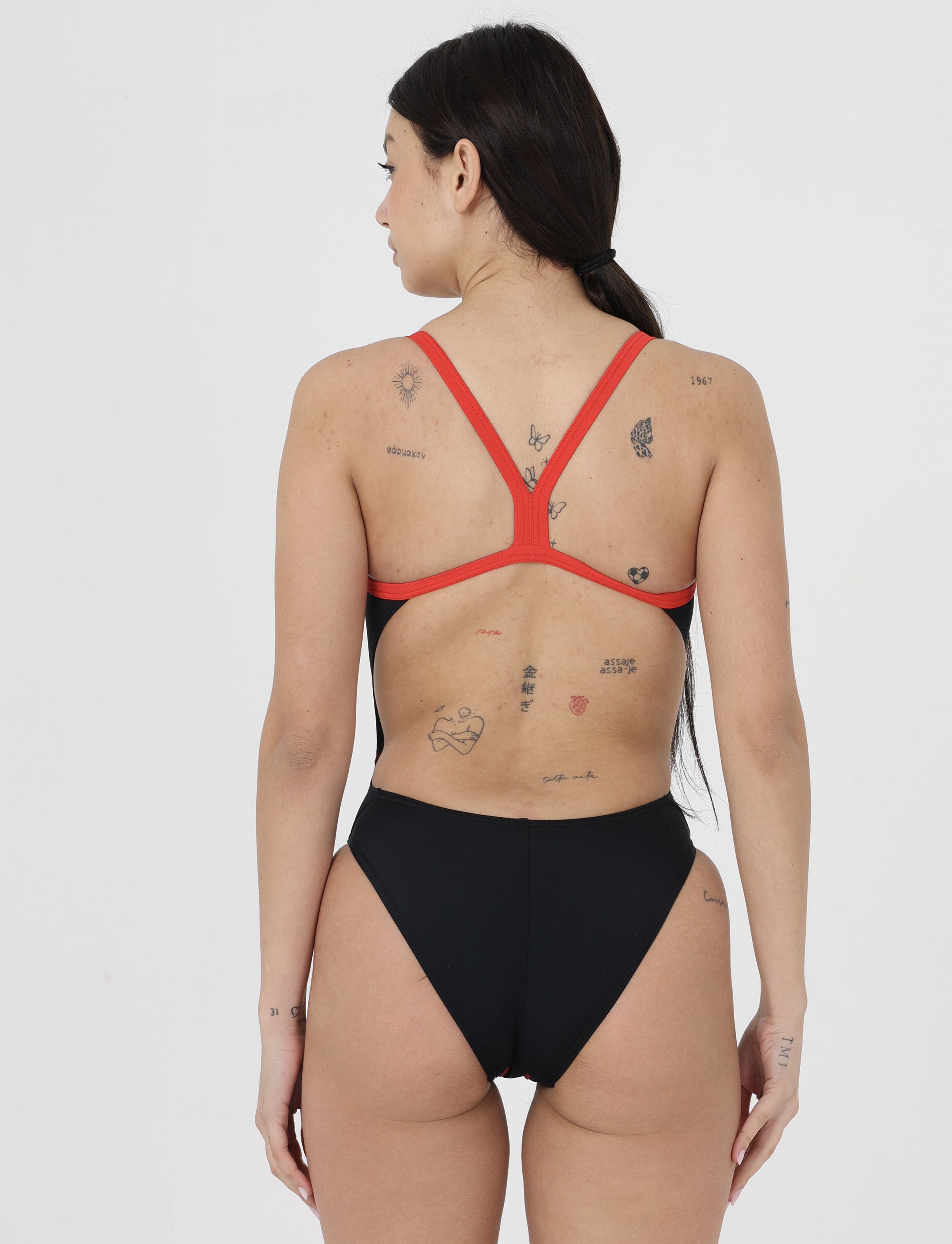 Costume Donna Bordato Aquajoy mod. Ariel Nero/Nero