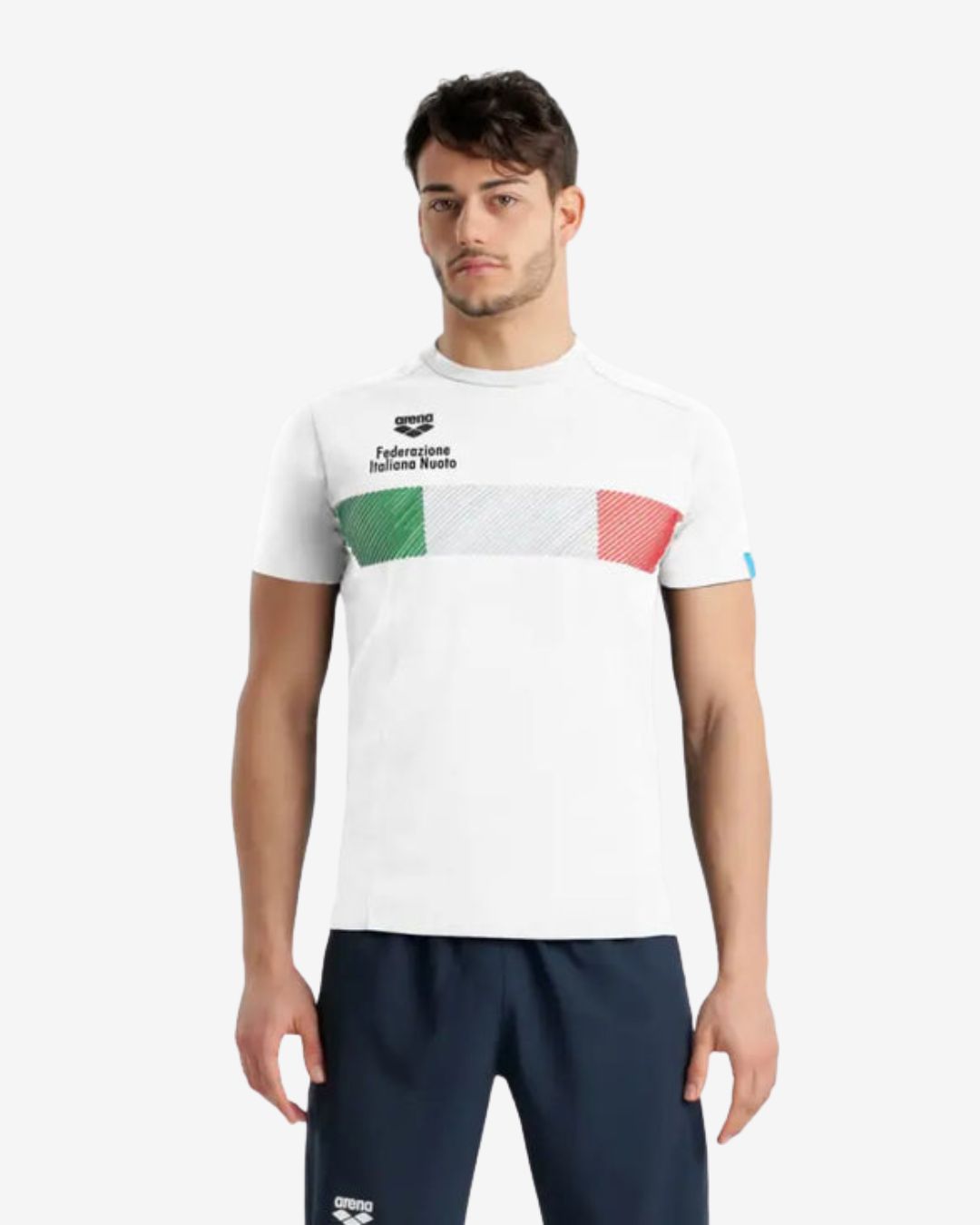 T Shirt Arena mod. Fin Italia Bianca