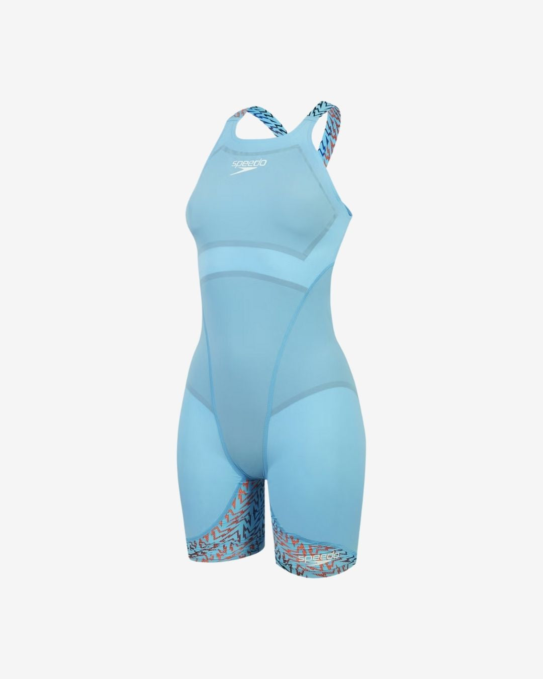 Costume Da Gara Speedo Donna Fastskin LZR Ignite Kneeskin Junior Picton Blue/Red