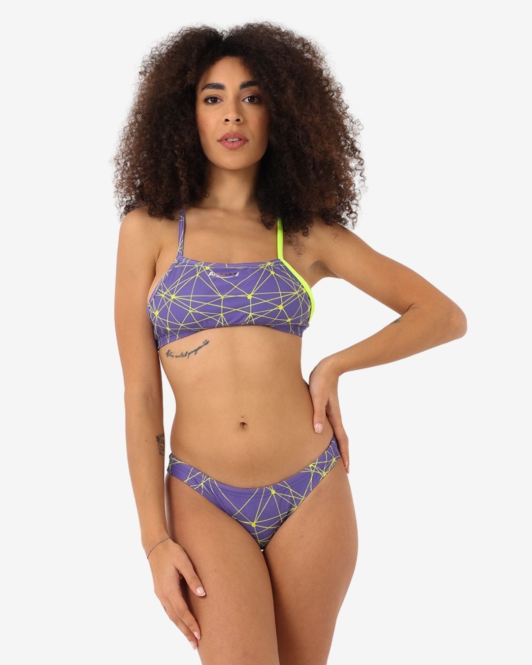 Costume donna Bikini Corpetto mod. Spider Glicine