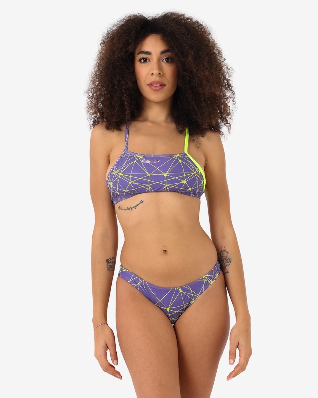 Costume donna Bikini Corpetto mod. Spider Glicine