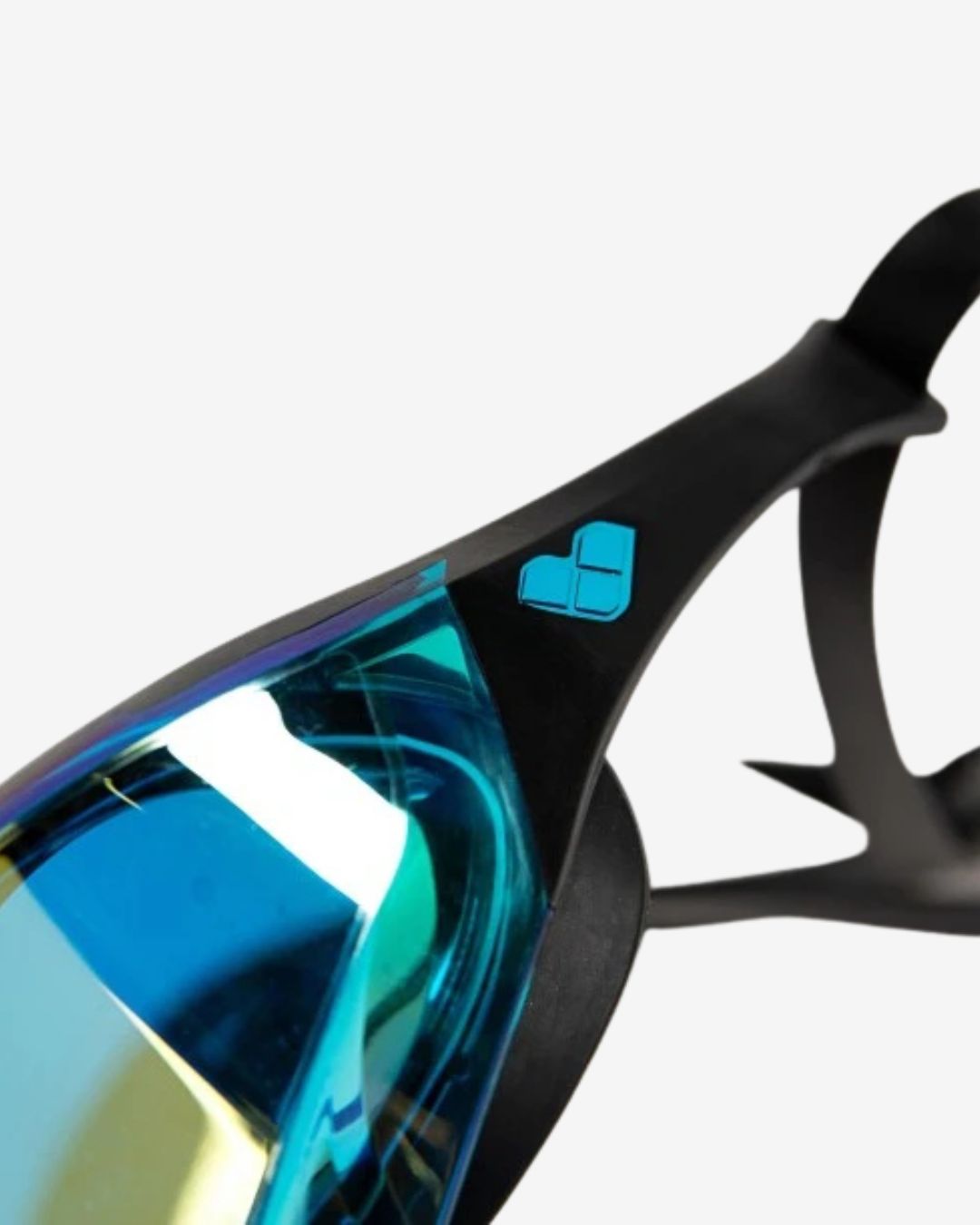 Occhialini Nuoto Specchiati Arena Cobra Edge Swipe Mirror Aqua Black