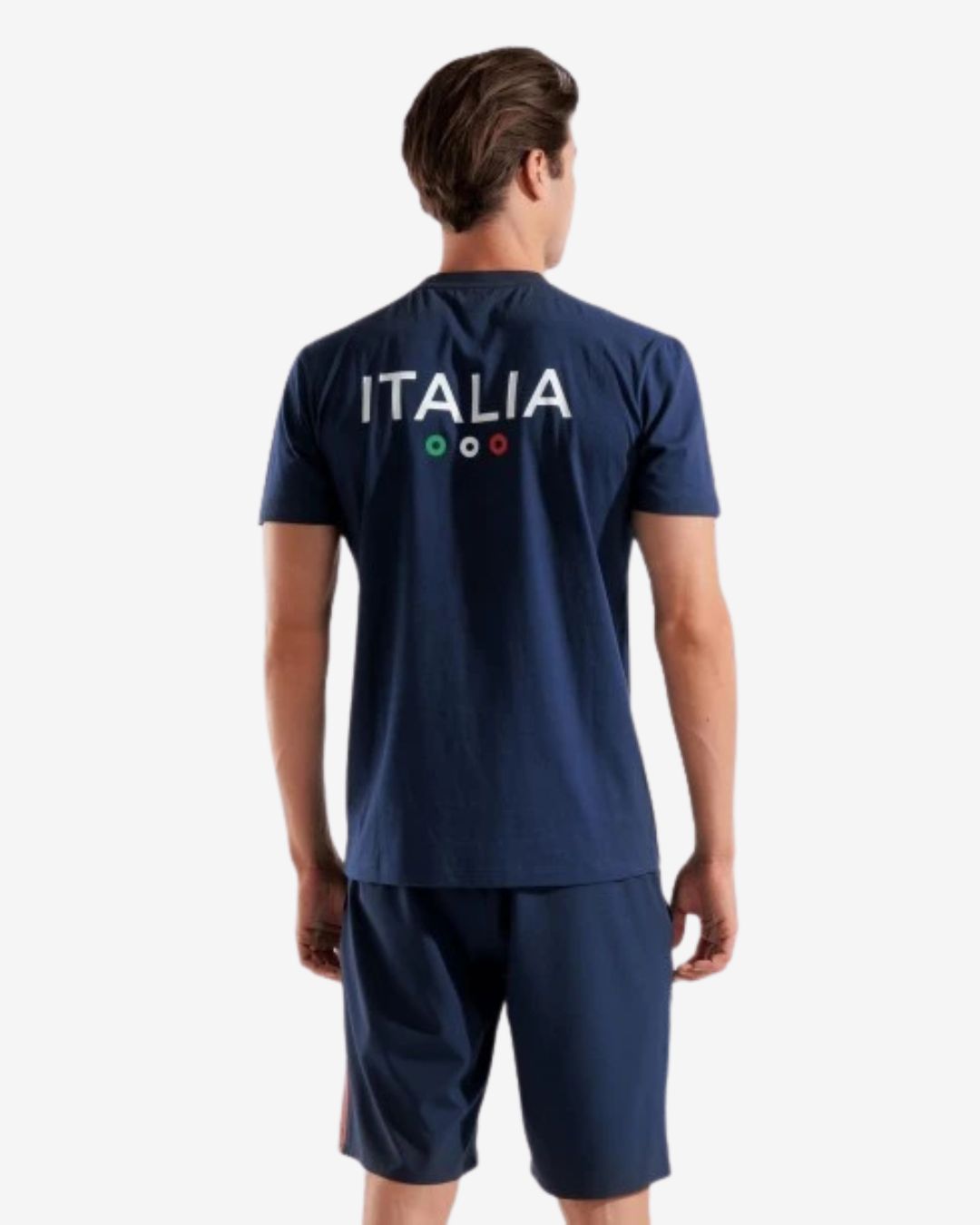 T Shirt Arena Unisex mod. Fin Team Italia Dark Navy Blu