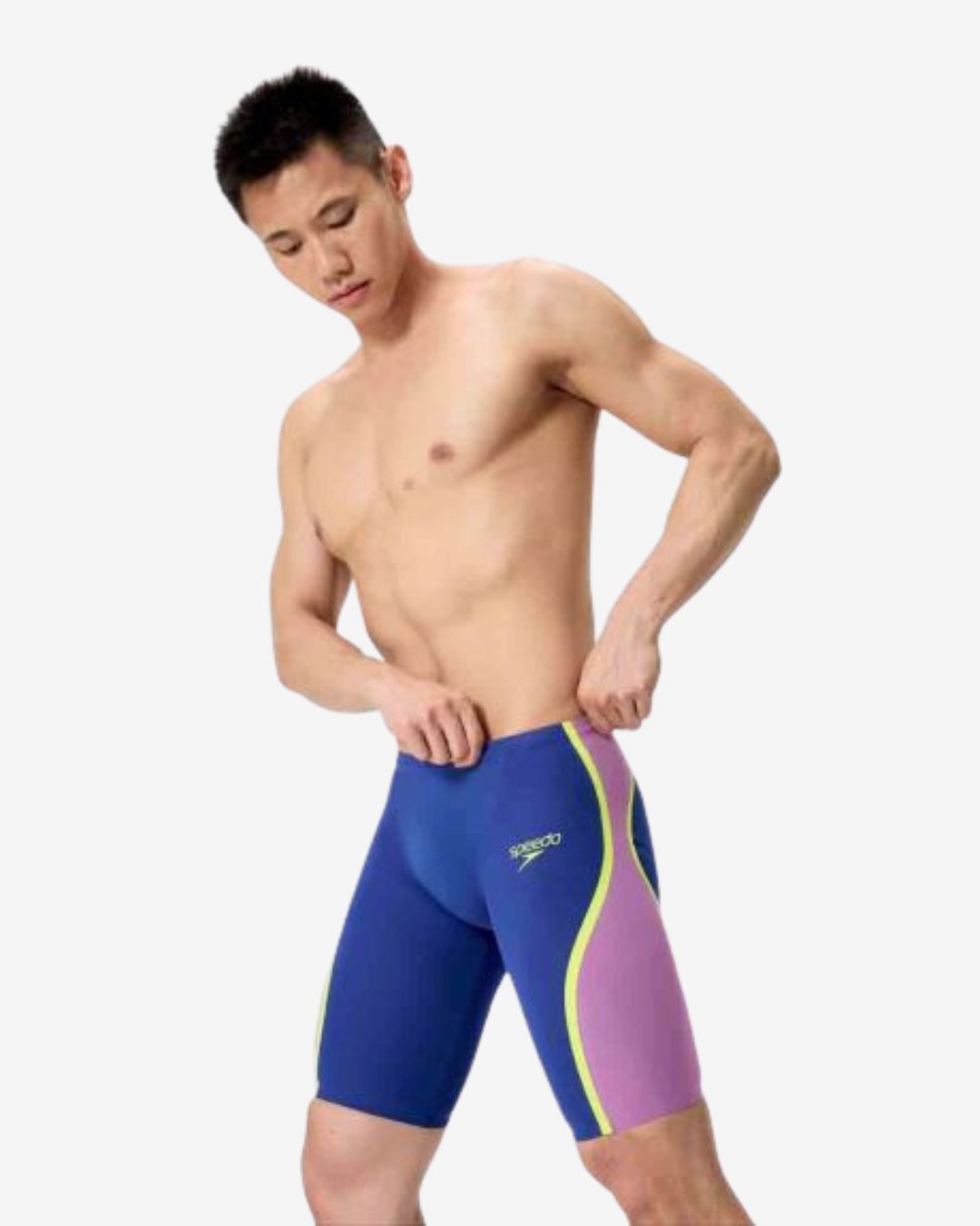 Costume Da Gara Uomo Speedo Fastskin LZR Pure Internt 2.0 Jammer Blue Navy/Purple