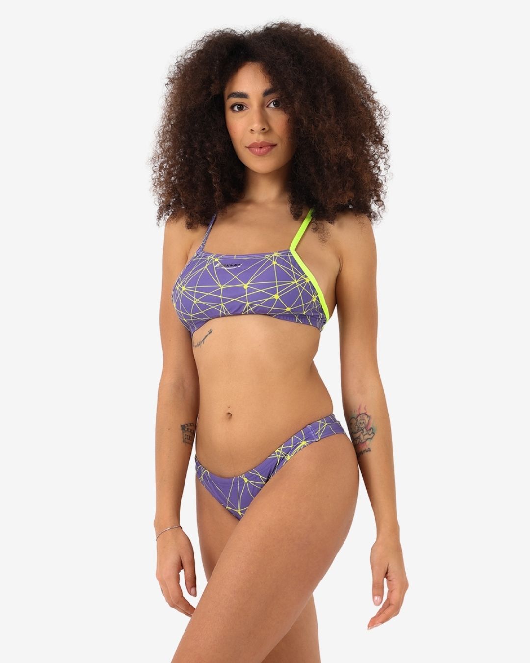 Costume donna Bikini Corpetto mod. Spider Glicine