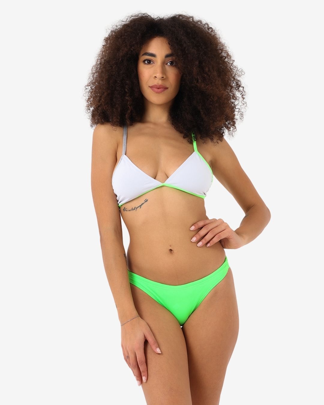 Costume Donna Bikini Triangolo mod. Bianco/Brazil