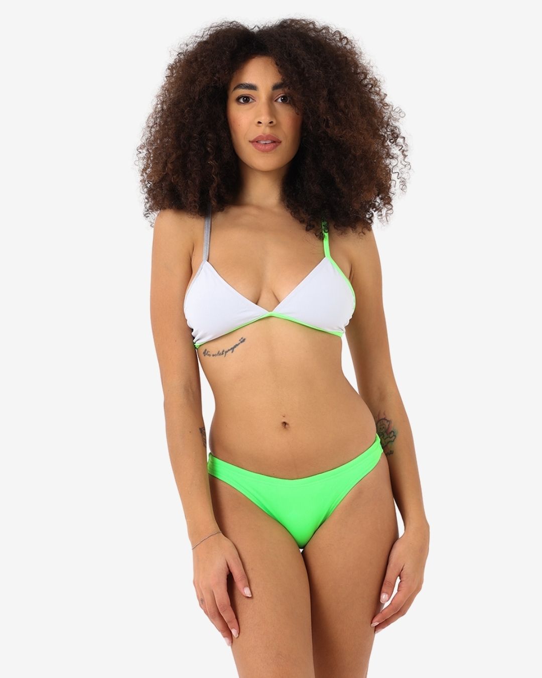 Costume Donna Bikini Triangolo mod. Bianco/Brazil