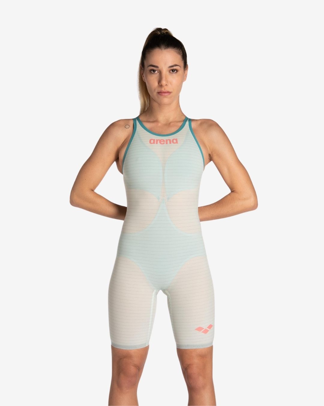 Costume Da Gara Arena Carbon Air 2 Donna OpenBack Shooting Sea