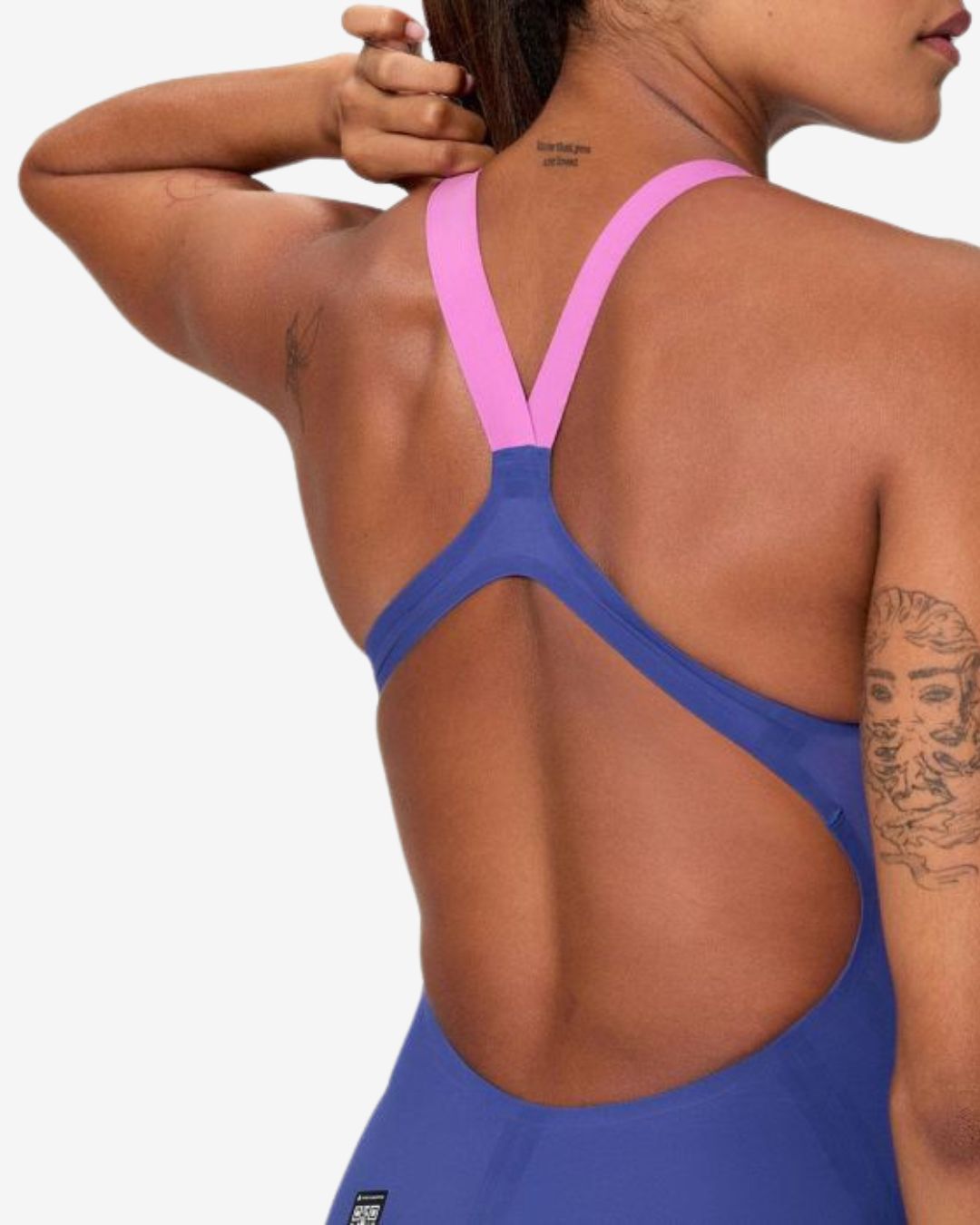 Costume Da Gara Donna Speedo Fastskin LZR Pure Valor 2.0 OpenBack Blue Navy/Purple