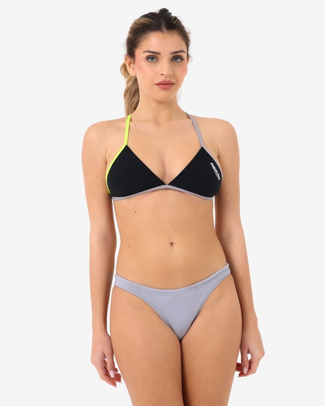 Costume Donna Bikini Triangolo mod. Nero/Mercurio
