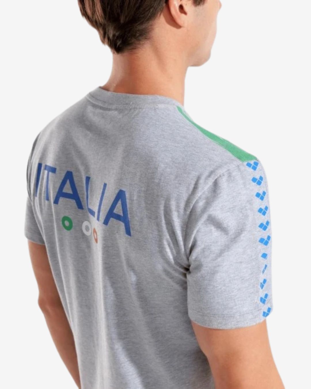 T Shirt Arena Unisex mod. Fin Team Italia Grigia